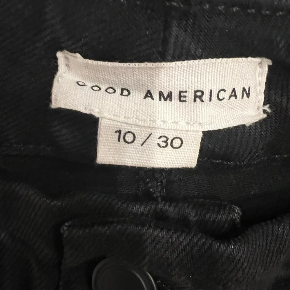 Good American Soft-tech Good Petite Straight Jeans - Picture 3 of 7